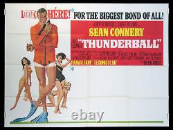 Thunderball Sean Connery James Bond Look Here 1965 Subway Movie Poster