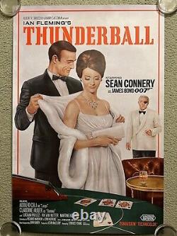 Thunderball Sean Connery James Bond Movie Mondo art Print Poster Adam Stothard