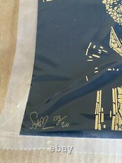 Todd Slater 007 Limited Signed James Bond Gold Sean Connery Black Print