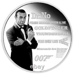 Tuvalu 1 Dollar 2021 James Bond Legacy Serie (1.) Sean Connery 1 Oz Silber PP