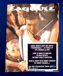UK ESQUIRE Magazine JAMES BOND Special SEAN CONNERY VTG 1965 June THUNDERBALL