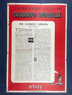 Ultra Rare CASINO ROYALE 40 x 60 Movie Poster 1967 James Bond Sean Connery