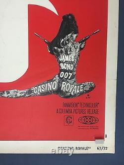 Ultra Rare CASINO ROYALE 40 x 60 Movie Poster 1967 James Bond Sean Connery