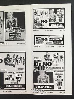 V RARE Brochure Poster Ad Sean Connery James Bond Dr No & Goldfinger Double Bill