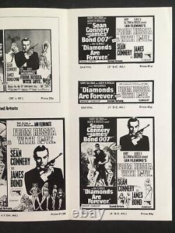 V RARE Brochure Poster Ad Sean Connery James Bond From Russia With Love Diamonds