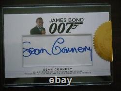 VERY RARE JAMES BOND SEAN CONNERY OFFICIAL AUTOGRAPH CARD Ian Fleming