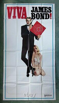 VIVA JAMES BOND! (1970) original US 3-sheet 41x77 movie poster SEAN CONNERY 007