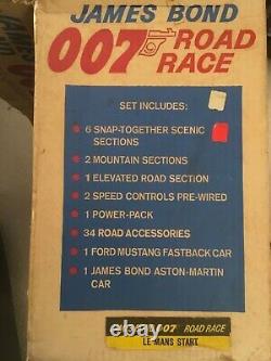 Vintage 1965 Ac Gilbert James Bond 007 Road Race Slot Car Track Set Sean Connery