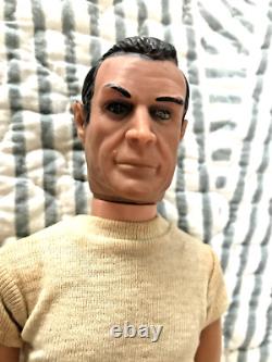 Vintage 1965 GILBERT James Bond 007 Sean Connery Doll & Accessories