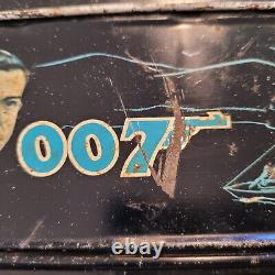 Vintage 1966 James Bond Agent 007 Lunchbox Sean Connery No Handle Thermos Read