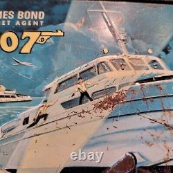 Vintage 1966 James Bond Agent 007 Lunchbox Sean Connery No Handle Thermos Read