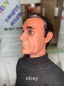 Vintage Gilbert James Bond 007 Action Figure Doll 12 Sean Connery With Pistol