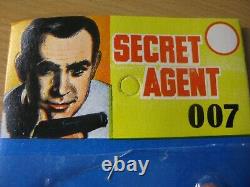 Vintage JAMES BOND 007 Secret Agent action Figures 1960's SPY Sean Connery MOC