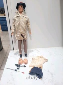 Vintage James Bond 007 Sean Connery Action Figure & Accessories Rare 1960s