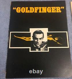 Vintage James Bond 007 gold finger thunder ball Sean Connery movie souvenir book
