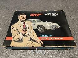 Vintage Kks Japan James Bond 007 Secret Agent 7 Colt Silencer Sean Connery Mint