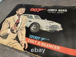 Vintage Kks Japan James Bond 007 Secret Agent 7 Colt Silencer Sean Connery Mint