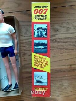 Vintage1965 Gilbert #16101 007 James Bond / Sean Connery Action Figure With Box