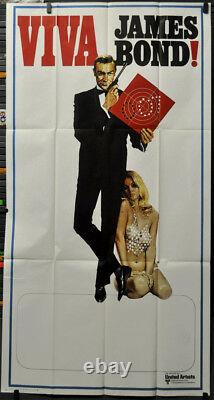 Viva James Bond 1970 Original 41x81 3-sheet Movie Poster Sean Connery 007 Bond