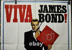 Viva James Bond 1970 Original 41x81 3-sheet Movie Poster Sean Connery 007 Bond
