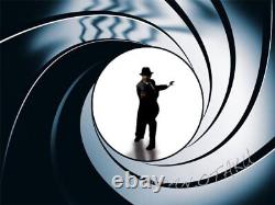 WOODEN 007 James Bond Sean Connery PPK RUBBER BAND TOY with Silencer