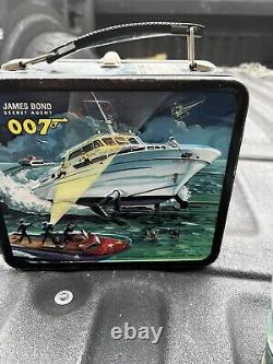 Wow James Bond 007 Lunchbox & Thermos 1966 Sean Connery Vintage Aladdin