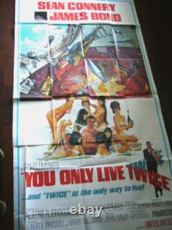 YOU ONLY LIVE TWICE US 3-Sheet Movie Poster James Bond Sean Connery 007