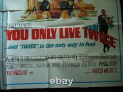 YOU ONLY LIVE TWICE US 3-Sheet Movie Poster James Bond Sean Connery 007