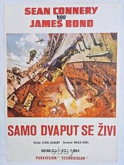 You Only Live Twice 007 James Bond Sean Connery 1967 Rare Exyugo Movie Poster