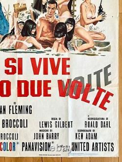 You Only Live Twice 2 Fogli Italian Film Poster Sean Connery James Bond 007