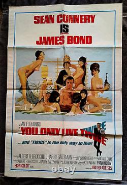 You Only Live Twice Movie Poster SEAN CONNERY Roald Dahl JAMES BOND Style C 1967