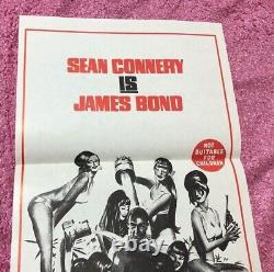 You Only Live Twice Orig daybill Cinema movie poster Sean Connery James Bond 007