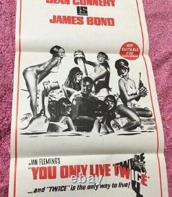 You Only Live Twice Orig daybill Cinema movie poster Sean Connery James Bond 007