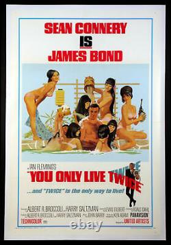 You Only Live Twice Sean Connery As James Bond 1967 Bathtub Style C 1-sheet Lb