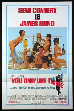 You Only Live Twice Sean Connery As James Bond 1967 Style C Bathtub 1-sheet