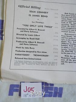 You Only Live Twice Sean Connery James Bond 007 United Artists Pressbook J05
