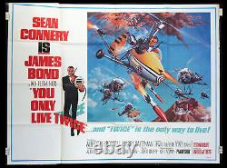 You Only Live Twice Sean Connery James Bond 1967 Subway Poster